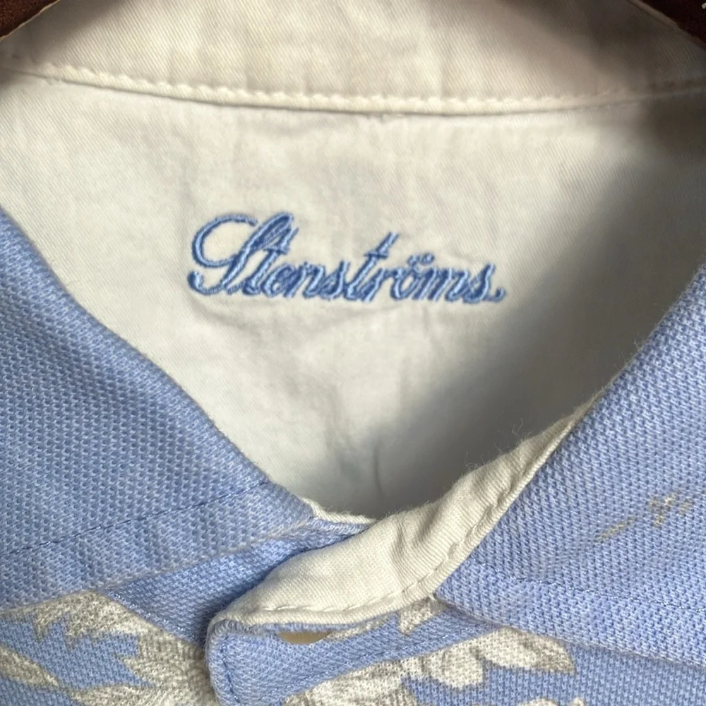 Stenstroms blue floral polo shirt - Picture 4 of 17